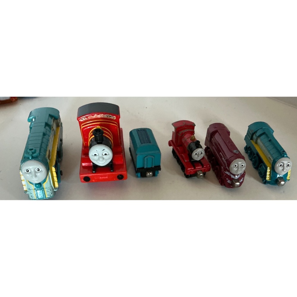 Mattel Thomas & Friends Take-n-Play Diecast Magnetic Train Lot James Connor 6pc